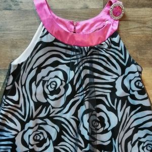 Amy Byers Rose Bubble Hem Dress Girl's Size: 12